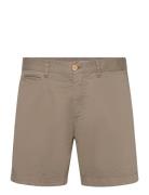 Lt Twill Chino Shorts Brown Morris