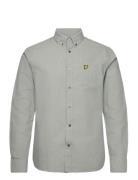 Cotton Linen Button Down Shirt Grey Lyle & Scott