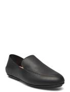 Allegro Crush-Back Leather Loafers Black FitFlop