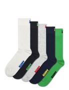 5-Pack Solid Socks Green Happy Socks