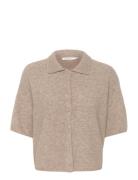 Alphagz Tee Cardigan Brown Gestuz