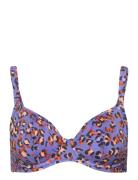 Santiago Nights Uw Plunge Bikini Top Purple Freya