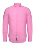 Studios Casual Linen L/S Shirt Pink Superdry