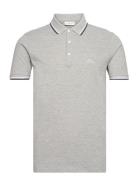 Polo Shirt W?. Contrast Piping Grey Lindbergh