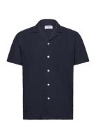 Casual Linen Blend Resort S/S Navy Lindbergh