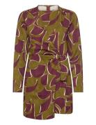 Knotted Wrap Dress Khaki Mango