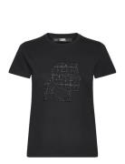 Boucle Profile T-Shirt Black Karl Lagerfeld