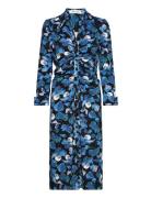 Dvf Sheska Midi Dress Blue Diane Von Furstenberg