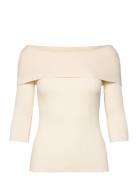 Slindianna Offshoulder Pullover Cream Soaked In Luxury