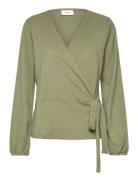 Shilasz Wrap Blouse Khaki Saint Tropez