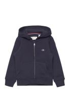 Shield Zip Hoodie Navy GANT