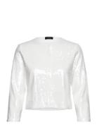 Sequin Cardigan.comp White Theory