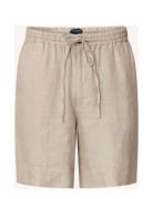 Casual Linen Shorts Beige Lexington Clothing