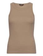 Katybb Rib Tank Top Khaki Bruuns Bazaar