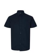Slhreg-Sun Shirt Ss Noos Navy Selected Homme