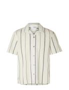 Slhrelaxnew-Linen Shirt Ss Resort Beige Selected Homme