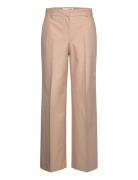 Slfeliana Hw Wide Pant N Noos Brown Selected Femme