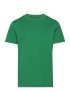 Essential Cotton Tee Ss Green Tommy Hilfiger