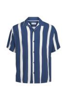 Jjjeff Resort Stripe Shirt Ss Relaxed Blue Jack & J S