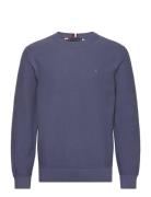 Oval Structure Crew Neck Blue Tommy Hilfiger