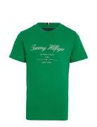 Tommy Script Tee S/S Green Tommy Hilfiger