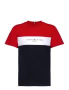 Essential Colorblock Tee S/S Patterned Tommy Hilfiger