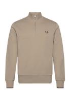 Half Zip Sweatshirt Beige Fred Perry