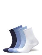 Sock 4 P Soft Rib Blue Lindex