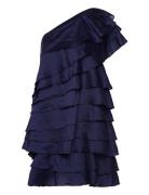 Amie -Shoulder Mini Dress Blue Malina