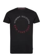 Monotype Roundle Tee Black Tommy Hilfiger