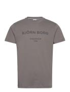 Borg Logo T-Shirt Grey Björn Borg