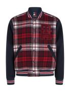 Tartan Varsity Bomber Burgundy Tommy Hilfiger