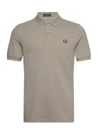 Plain Fred Perry Shirt Grey Fred Perry
