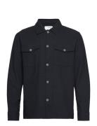 Slhbrody-Linen Overshirt Ls Black Selected Homme
