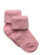 Cotton Rib Baby Socks Pink Mp Denmark