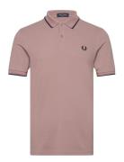 Twin Tipped Fp Shirt Pink Fred Perry