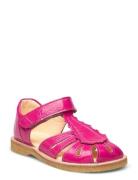 Sandals - Flat - Closed Toe - Pink ANGULUS