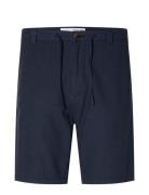 Slhregular-Brody Linen Shorts Noos Navy Selected Homme