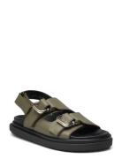 Harper Black Sandal Green ALOHAS