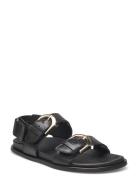 Le Black Leather Sandals Black ALOHAS