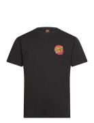 Classic Dot Chest T-Shirt Black Santa Cruz