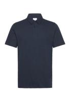 Regular Linen Look Polo - Gots/Vega Blue Knowledge Cotton Apparel