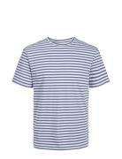 Jprcc Soft Linen Blend Ss Tee Blue Jack & J S