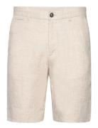 Slim Fit 100% Linen Bermuda Shorts Beige Mango