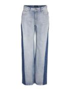 Nmrinna Nw Wide Jeans Colorblock Blue NOISY MAY