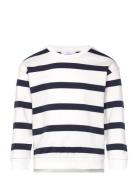 Striped Print Sweatshirt Navy Mango