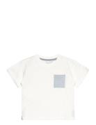 Printed Pocket T-Shirt White Mango