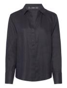 Linen 100% Shirt Black Mango