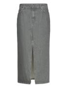 Long Slit Denim Skirt Grey Filippa K