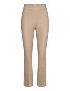 D6Nome Crp Flare Leather Pants Beige Dante6